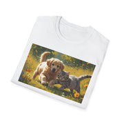 Cuddly Pets T-Shirt - Unisex Softstyle Tee with Adorable Puppy and Kitten Design, Gift for Animal Lovers, Cozy Casual Wear, Cute Pet [...]
