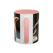 Cute Cat Accent Coffee Mug - Purrfect Gift for Cat Lovers, Pet Owners, Home Decor, Coffee Enthusiasts, Birthday, Holidays