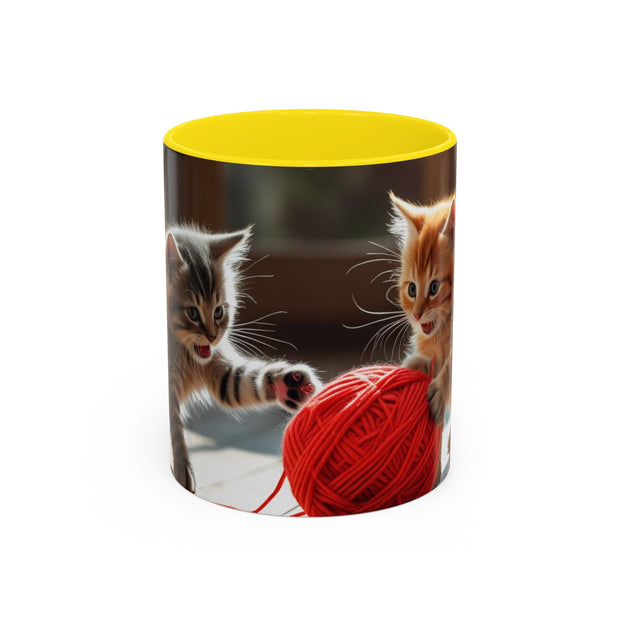 Cute Cat Accent Coffee Mug - Purrfect Gift for Cat Lovers, Pet Owners, Home Decor, Coffee Enthusiasts, Birthday, Holidays