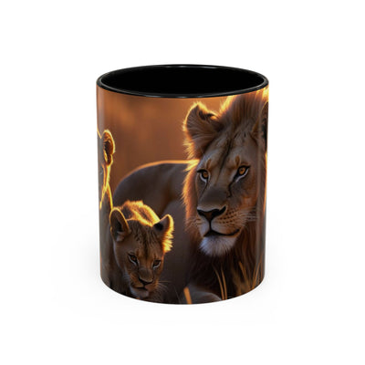 Majestic Lion Accent Coffee Mug | Animal Lover Gift, Wildlife Decor, Unique Mug, Gift for Her, Nature Enthusiast