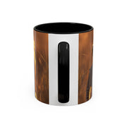 Majestic Lion Accent Coffee Mug | Animal Lover Gift, Wildlife Decor, Unique Mug, Gift for Her, Nature Enthusiast