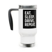 Travel Mug with Handle - Perfect for Drivers, Gift for Truckers, Coffee Lovers, Road Trip Essentials, Birthday Gift