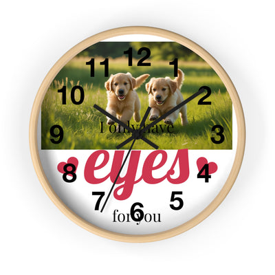 Cute Puppy Wall Clock – Perfect Gift for Dog Lovers, Home Decor, Anniversary, Birthday, Pet-Themed, Unique Wall Art