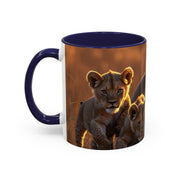 Majestic Lion Accent Coffee Mug | Animal Lover Gift, Wildlife Decor, Unique Mug, Gift for Her, Nature Enthusiast