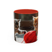 Cute Cat Accent Coffee Mug - Purrfect Gift for Cat Lovers, Pet Owners, Home Decor, Coffee Enthusiasts, Birthday, Holidays