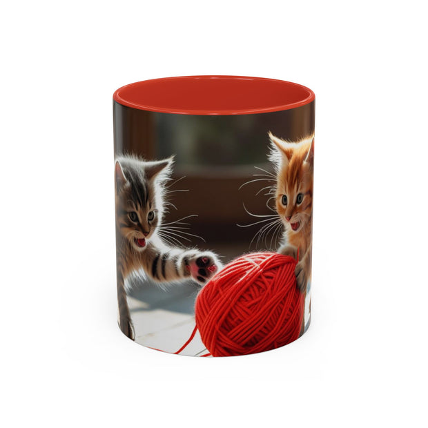 Cute Cat Accent Coffee Mug - Purrfect Gift for Cat Lovers, Pet Owners, Home Decor, Coffee Enthusiasts, Birthday, Holidays
