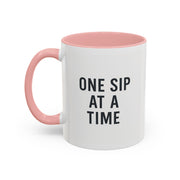 Inspirational Coffee Mug, One Sip at a Time Quote, Motivational Cup, Gift for Coffee Lovers, Office Decor, Unique Kitchenware