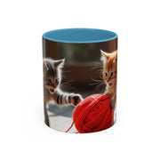 Cute Cat Accent Coffee Mug - Purrfect Gift for Cat Lovers, Pet Owners, Home Decor, Coffee Enthusiasts, Birthday, Holidays