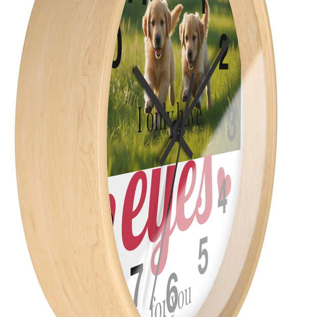 Cute Puppy Wall Clock – Perfect Gift for Dog Lovers, Home Decor, Anniversary, Birthday, Pet-Themed, Unique Wall Art