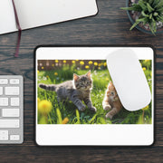 Whimsical Cat Gaming Mouse Pad | Purr-fect Gift for Cat Lovers, Cute Mouse Mat, Cozy Desk Decor, Feline-Themed Workspace