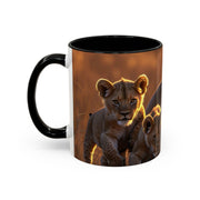 Majestic Lion Accent Coffee Mug | Animal Lover Gift, Wildlife Decor, Unique Mug, Gift for Her, Nature Enthusiast
