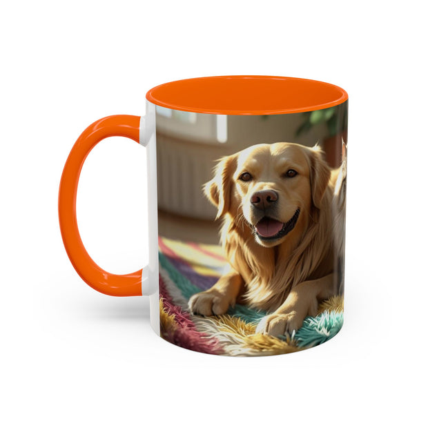 Colorful Pet-Themed Coffee Mug - Perfect Gift for Animal Lovers, Cat Lovers, Dog Coffee Mug, Fun Animal Art, Cute Gift Idea