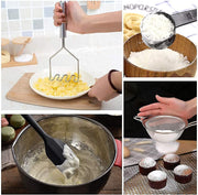 , 42Pc Kitchen Utensil Set, Nylon & Stainless Steel, Cooking & Baking Set, Black