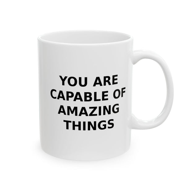 Ceramic Mug with Inspirational Quote | Perfect Gift for Friends, Home Office, Coffee Lovers, Holidays, Motivation