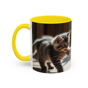 Cute Cat Accent Coffee Mug - Purrfect Gift for Cat Lovers, Pet Owners, Home Decor, Coffee Enthusiasts, Birthday, Holidays