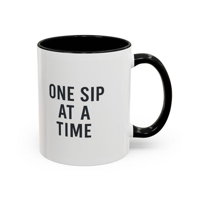 Inspirational Coffee Mug, One Sip at a Time Quote, Motivational Cup, Gift for Coffee Lovers, Office Decor, Unique Kitchenware