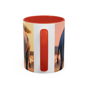 Elephant Family Accent Coffee Mug - Perfect Gift for Wildlife Lovers, Tea Lovers, Home Decor, Nature Enthusiasts, Animal Lovers