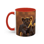 Majestic Lion Accent Coffee Mug | Animal Lover Gift, Wildlife Decor, Unique Mug, Gift for Her, Nature Enthusiast