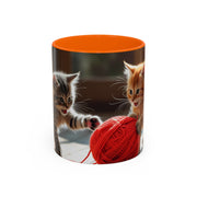 Cute Cat Accent Coffee Mug - Purrfect Gift for Cat Lovers, Pet Owners, Home Decor, Coffee Enthusiasts, Birthday, Holidays
