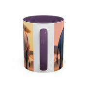 Elephant Family Accent Coffee Mug - Perfect Gift for Wildlife Lovers, Tea Lovers, Home Decor, Nature Enthusiasts, Animal Lovers