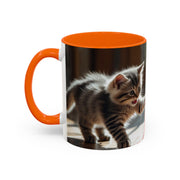 Cute Cat Accent Coffee Mug - Purrfect Gift for Cat Lovers, Pet Owners, Home Decor, Coffee Enthusiasts, Birthday, Holidays