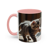 Cute Cat Accent Coffee Mug - Purrfect Gift for Cat Lovers, Pet Owners, Home Decor, Coffee Enthusiasts, Birthday, Holidays