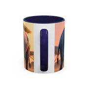 Elephant Family Accent Coffee Mug - Perfect Gift for Wildlife Lovers, Tea Lovers, Home Decor, Nature Enthusiasts, Animal Lovers