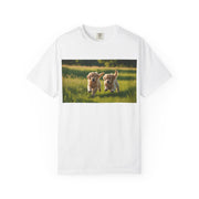 Playful Puppy Garment-Dyed T-Shirt, Cute Dog Shirt, Animal Lover Gift, Casual Wear, Birthday Gift, Pet-Themed Apparel