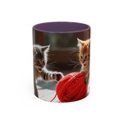 Cute Cat Accent Coffee Mug - Purrfect Gift for Cat Lovers, Pet Owners, Home Decor, Coffee Enthusiasts, Birthday, Holidays