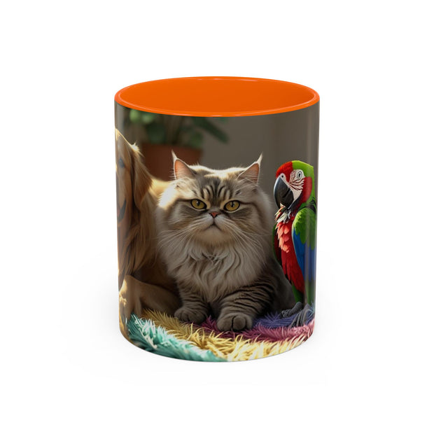 Colorful Pet-Themed Coffee Mug - Perfect Gift for Animal Lovers, Cat Lovers, Dog Coffee Mug, Fun Animal Art, Cute Gift Idea