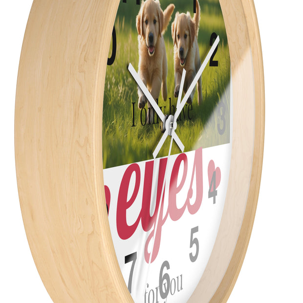 Cute Puppy Wall Clock – Perfect Gift for Dog Lovers, Home Decor, Anniversary, Birthday, Pet-Themed, Unique Wall Art
