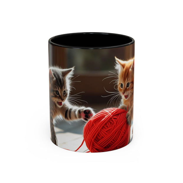 Cute Cat Accent Coffee Mug - Purrfect Gift for Cat Lovers, Pet Owners, Home Decor, Coffee Enthusiasts, Birthday, Holidays
