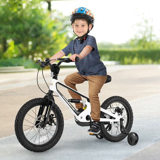 16 Inch Kids Bike Magnesium Alloy Bicycle Adjustable for Aged 4 to 7-16 inches-0