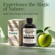 Apple Cider Vinegar + Rose Water Toner - Prevent Breakouts and  Minimize Blemishes with  Soothing Lavender Oil-2