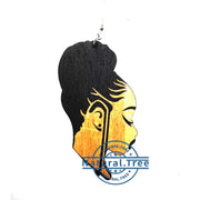 Newest African American Girl Wooden Earrings