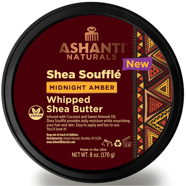 Ashanti Naturals Midnight Amber Shea Souffle Body Moisturizer 8 Ounce
