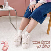 Bunny Slippers for Women Fuzzy Cute Animal Memory Foam House Rabbit Slippers Indoor Outdoor