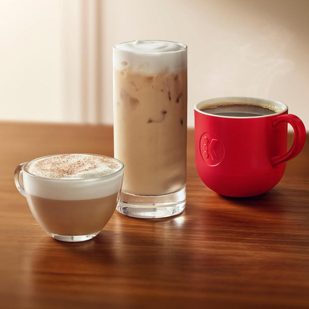 K-Cafe Single-Serve K-Cup Coffee Maker, Latte Maker and Cappuccino Maker, Comes with Dishwasher Safe Milk Frother, Coffee Shot Capability, Compatible with All  K-Cup Pods, Dark Charcoal