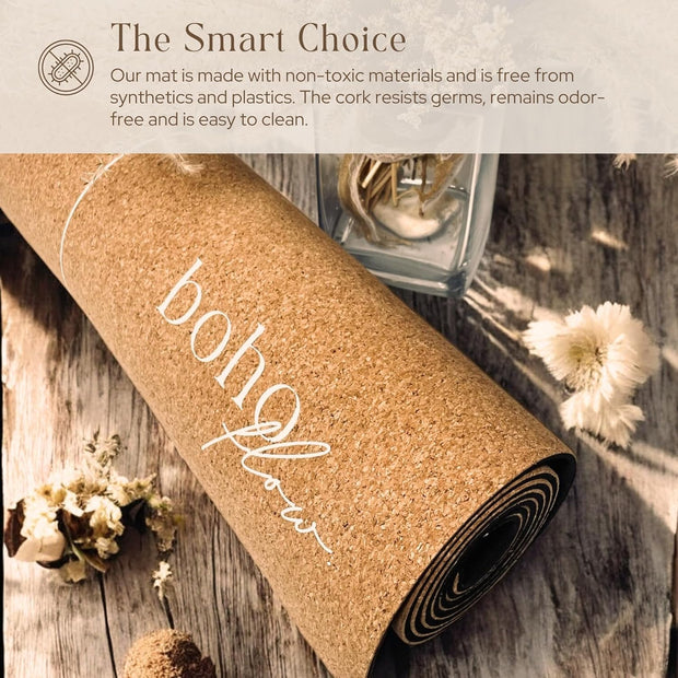Boho Flow Eco Cork Yoga Mat