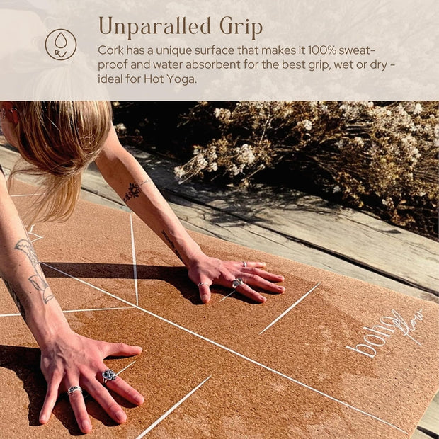 Boho Flow Eco Cork Yoga Mat