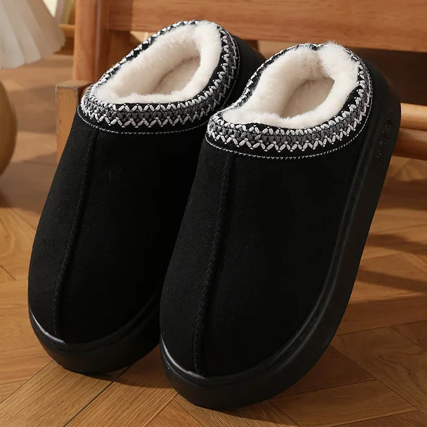 Cozy Fluffy Platform Slippers