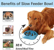 MateeyLife Slow Feeder Dog Bowl Set