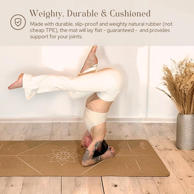 Boho Flow Eco Cork Yoga Mat