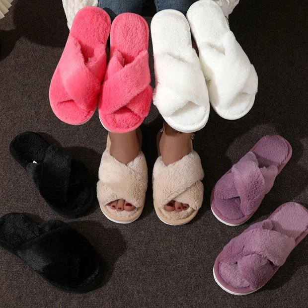 Cozy Fluffy Home Slippers