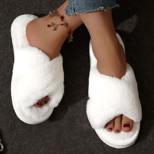 Cozy Fluffy Home Slippers