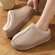 Cozy Fluffy Platform Slippers