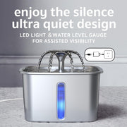 Veken Stainless Pet Water Fountain