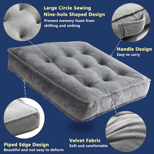 Comfy Memory Foam Floor Cushions