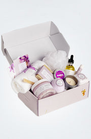 Bath Bomb and Shower Steamer Lizush All Natural Lavender Gift Box with - bath & body products-1